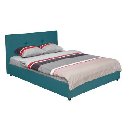 Pat tapitat ECONO I, 160x200 cm, turcoaz Pat tapitat ECONO I, 160x200 cm, turcoaz