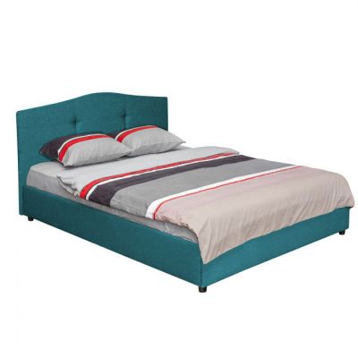 Pat tapitat ECONO II, turcoaz, 160x200 cm Pat tapitat ECONO II, turcoaz, 160x200 cm