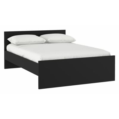 Pat matrimonial negru 140x190 cm Naia – Tvilum