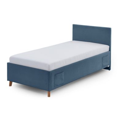Pat pentru copii albastru cu spațiu de depozitare 90x200 cm Cool – Meise Möbel