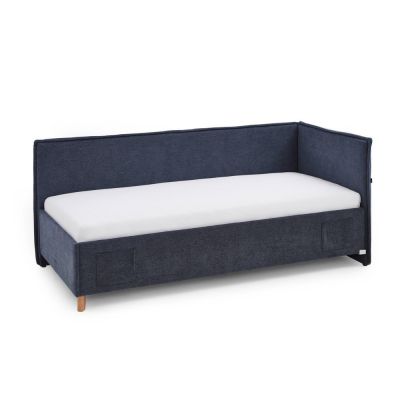 Pat pentru copii albastru închis pe colț 90x200 cm Fun – Meise Möbel