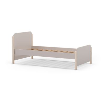 Pat pentru copii crem din lemn de pin 90x190 cm Enola – Marckeric