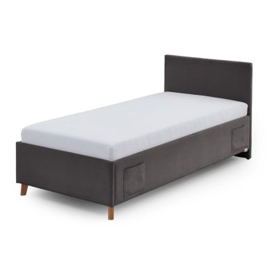 Pat pentru copii gri antracit cu spațiu de depozitare 90x200 cm Cool – Meise Möbel