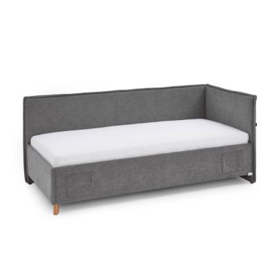 Pat pentru copii gri pe colț 90x200 cm Fun – Meise Möbel