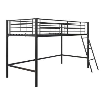 Pat pentru copii negru înalt 90x200 cm Jodie – Støraa