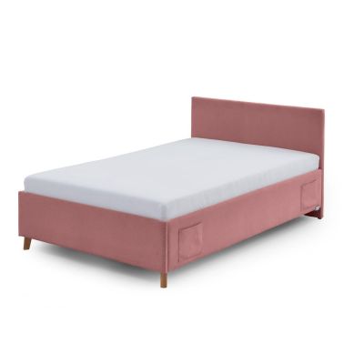 Pat pentru copii roz cu spațiu de depozitare 140x200 cm Cool – Meise Möbel