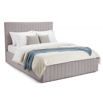 Pat Tapițat Sara, cu somieră rabatabilă și ladă depozitare