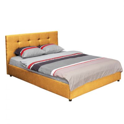 Pat tapitat ECONO CLASIC, 160x200 cm, galben Pat tapitat ECONO CLASIC, 160x200 cm, galben