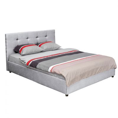 Pat tapitat ECONO CLASIC, 160x200 cm, gri deschis Pat tapitat ECONO CLASIC, 160x200 cm, gri deschis