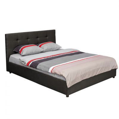 Pat tapitat ECONO CLASIC, 160x200 cm, negru Pat tapitat ECONO CLASIC, 160x200 cm, negru