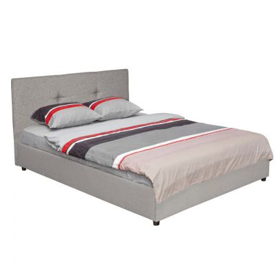 Pat tapitat ECONO I, 160x200 cm, gri Pat tapitat ECONO I, 160x200 cm, gri