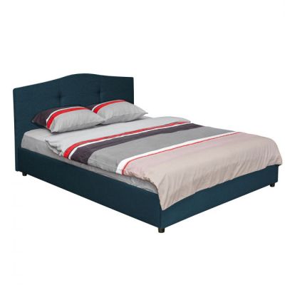 Pat tapitat ECONO II, albastru, 160x200 cm Pat tapitat ECONO II, albastru, 160x200 cm