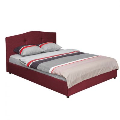 Pat tapitat ECONO II, mov inchis, 160x200 cm Pat tapitat ECONO II, mov inchis, 160x200 cm