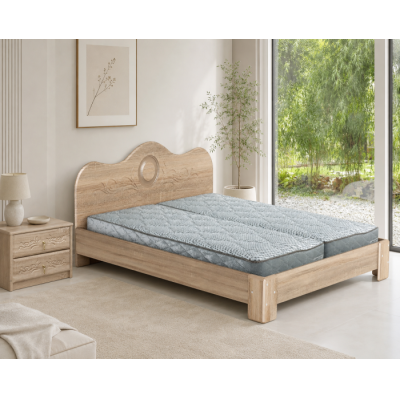Set Pat Mijloc 160 si 2 noptiere Mdf Sonoma