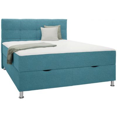 Boxspring, 160/200 cm, albastru