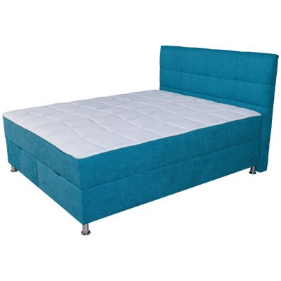 Boxspring, 160/200 cm, albastru