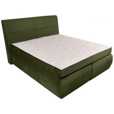 Boxspring 160X200 CM 160/200 cm verde închis Boxspring 160X200 CM 160/200 cm verde închis