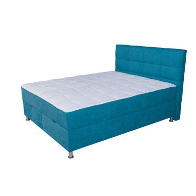 Boxspring, 180/200 cm, albastru
