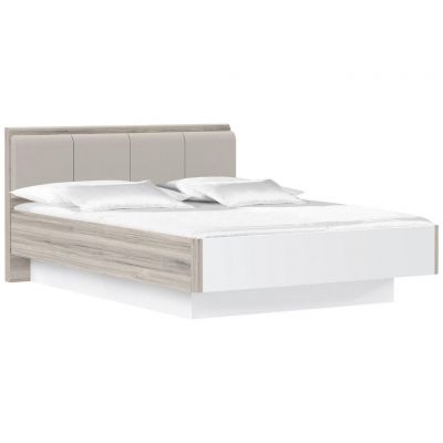 PAT 140/200 cm in culoare lemn stejar, alb lucios intens