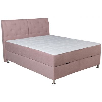 PAT BOXSPRING 120x200 cm in roz