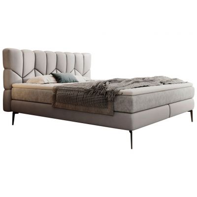 Pat Boxspring, 180/200 cm, gri deschis