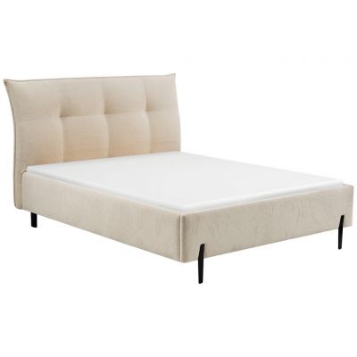 Pat Tapițat 160x200 Cm, 160/200 cm, alb