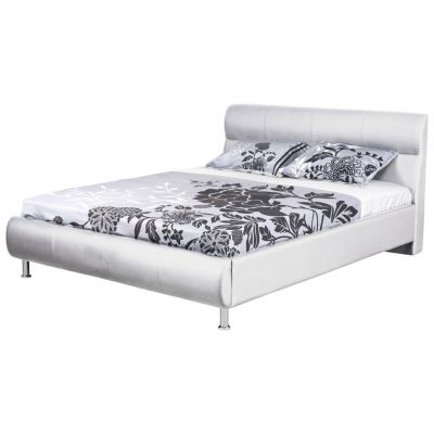 Pat Tapițat 160x200 Cm, 160/200 cm, alb