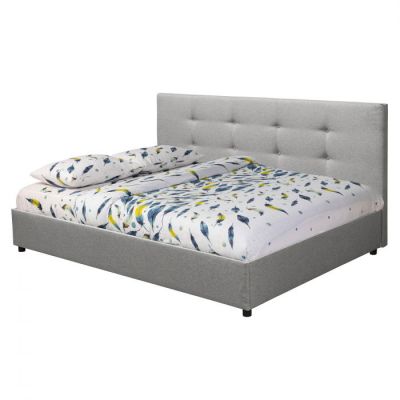 Pat tapitat ECONO L200, 140x200 cm, gri Pat tapitat ECONO L200, 140x200 cm, gri