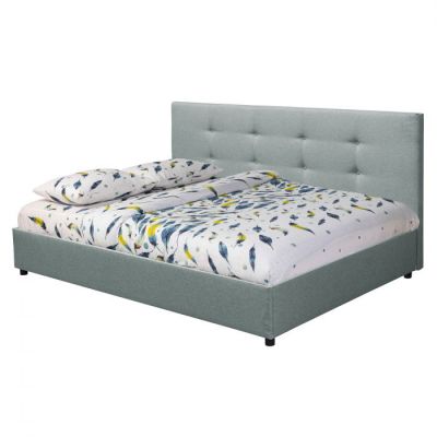 Pat tapitat ECONO L200, 140x200 cm, gri verzui Pat tapitat ECONO L200, 140x200 cm, gri verzui