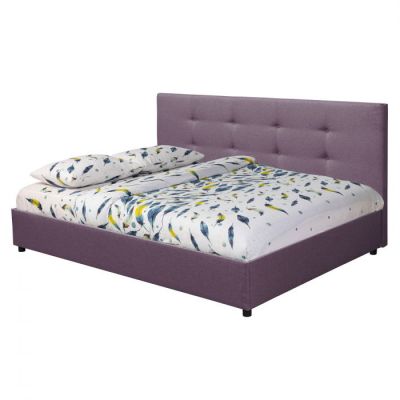 Pat tapitat ECONO L200, 140x200 cm, mov deschis Pat tapitat ECONO L200, 140x200 cm, mov deschis