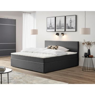 Pat Tip Boxspring, 160/200 cm, gri