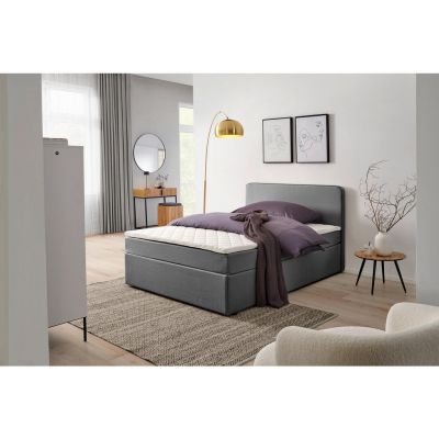 PAT TIP BOXSPRING FĂRĂ ARCURI 120/200 cm in gri deschis