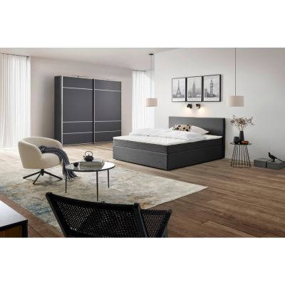 PAT TIP BOXSPRING FĂRĂ ARCURI 160/200 cm gri