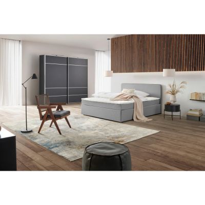 PAT TIP BOXSPRING FĂRĂ ARCURI 160/200 cm gri deschis