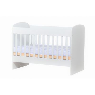 Set Patut din lemn Nichiduta Sweet Dreams Vip 120x60 cm cu laterala culisanta si detasabila,somiera reglabila pe 3 nivele de inaltime, Margini rotunjite + Saltea cocos 12 cm cu husa detasabila din microfibra