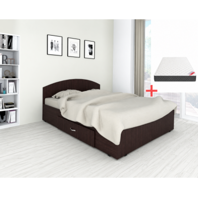Set pat mijloc 140 cu saltea MR Wenge