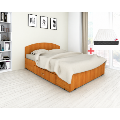 Set pat Mijloc 140 si Saltea MR Cires