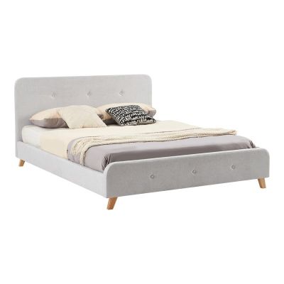 Pat dublu Restel Pako World Gri 160x200x20 cm la reducere