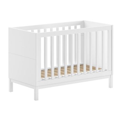 Pătuț alb din lemn de pin 60x120 cm Eva – Vipack