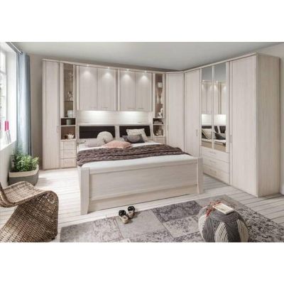 Pat 160x200 cm in culoare lemn larice