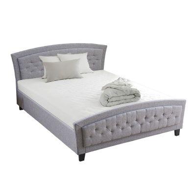 Pat dublu Camaro, Pako World, Textil, Gri, 160x200 cm