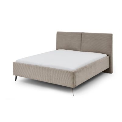 Pat matrimonial taupe tapițat fără somieră 180x200 cm Lando – Meise Möbel