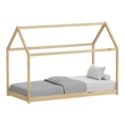 Pat pentru copii Nino Montessori, Pako World, Natural, 90x190 cm