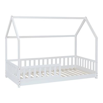 Pat pentru copii Sleepy, Pako World, Lemn de pin, Alb, 90x190 cm