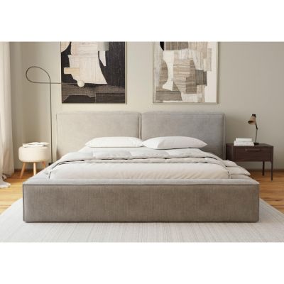 PAT TAPIțAT 200/200 cm in gri deschis