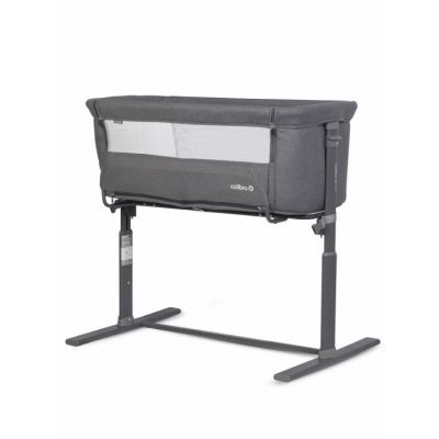 Patut Co-Sleeper 2 in 1 pentru copii Colibro Nap Bassinet, cu saltea inclusa, inaltime reglabila pe 9 nivele si unghi de inclinare de 30 de grade, dimensiuni 90 x 58 cm, Onyx