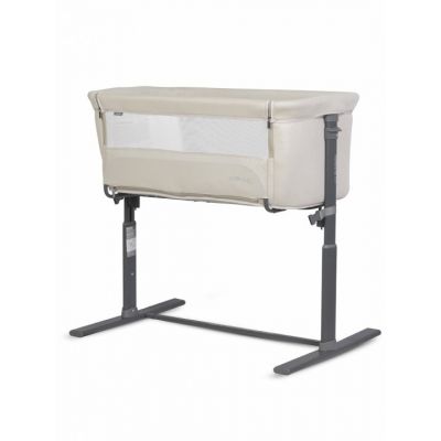 Patut Co-Sleeper 2 in 1 pentru copii Colibro Nap Bassinet, cu saltea inclusa, inaltime reglabila pe 9 nivele si unghi de inclinare de 30 de grade, dimensiuni 90 x 58 cm, Taupe