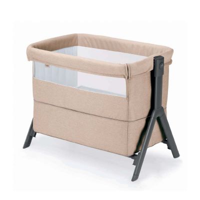 Patut Sempreconte Joy Bej, co-sleeper si tarc 2 in 1 cu laterala culisanta, setare unghiulara, roti, geanta voiaj, reglabil in 8 pozitii pe inaltime, 0-15 kg