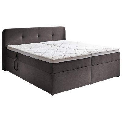 Boxspring, 180/200 cm, gri
