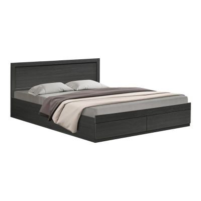 Pat cu sertar depozitare Olympus Wenge 162.5x205x80 cm